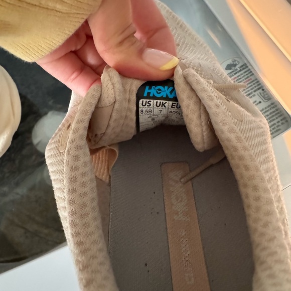 Hoka Women's Beige Athletic Shoes - Picture 3 of 3